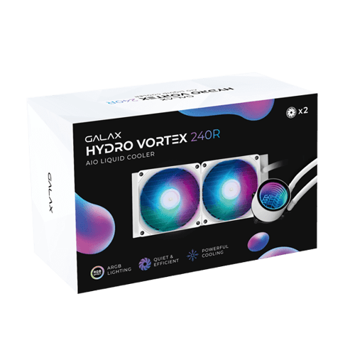 Galax Hydro Vortex 240R ARGB 240mm CPU Liquid Cooler (White)
